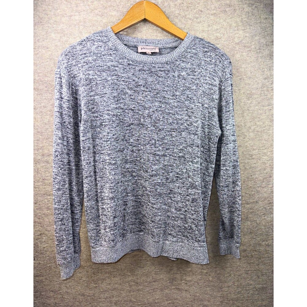 Philosophy Republic Clothing Women’s M Gray Heathered Crewneck Knit Sweater